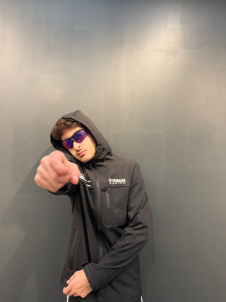 Veste Yamaha Racing - Noir avec poche zippée frontale