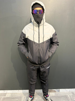 Ensemble Kawasaki Streetline - Noir & Gris